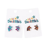 Tiny Chunky Glitter Unicorn Doolittle Acrylic Stud Earrings