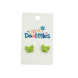 Tiny Glitter Butterfly Doolittle Acrylic Stud Earrings
