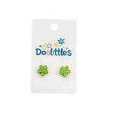 Tiny Glitter Blossom Doolittle Acrylic Stud Earrings