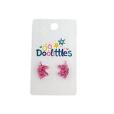 Tiny Glitter Unicorn Doolittle Acrylic Stud Earrings