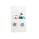 Tiny Glitter Blossom Doolittle Acrylic Stud Earrings