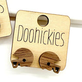 Wood Football Stud Collection - Sports Earrings - 2 Options