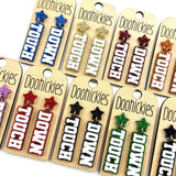 Glitter Touch Down Dangles - Custom Spirit Football Earrings - 9 Color Options