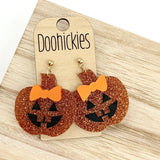 Sassy Jack-o-Lantern Dangle Earring Collection - Halloween Earrings