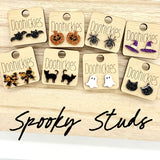 Spooky Studs - Acrylic Halloween Earrings