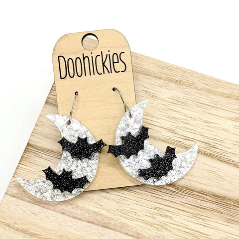 Bad Moon Rising Dangle Halloween Earrings