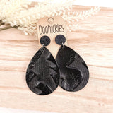 Deep Embossed Western Teardrop Dangle Earring Collection