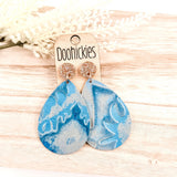 Deep Embossed Western Teardrop Dangle Earring Collection