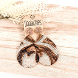 Deep Embossed Western Teardrop Dangle Earring Collection