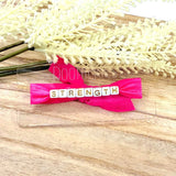 Breast Cancer Awareness Stretch Letter Bracelets