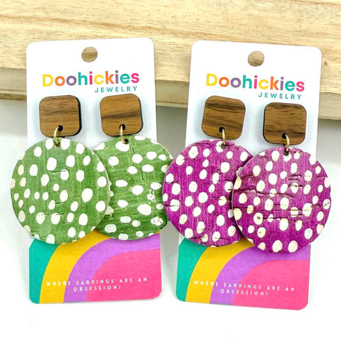 Doodle Dot Christmas Piggyback Earring Collection