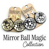 Mirror Ball Magic New Year Acrylic Earring Collection