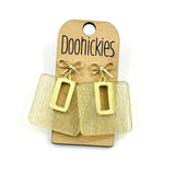 Golden Dreams Bellas Collection - New Years Acrylic Earrings