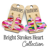 Bright Strokes Lil' Swoopy Hearts Collection - Valentines Earrings
