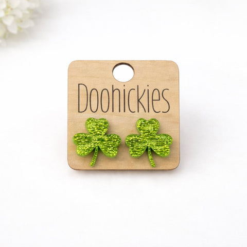 Luck of the Irish Shamrock Studs - St. Patrick's Day Earrings