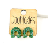 16mm Lucky Horseshoe St. Patrick's Day Studs