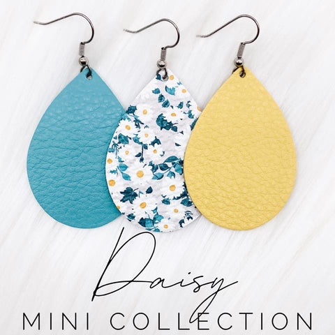 2" Daisy Mini Collection (Leather)- Earrings