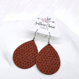 2" Autumn Gingham Mini Collection -Earrings