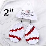 Baseball Teardrops (3 Sizes) -Sports Earrings