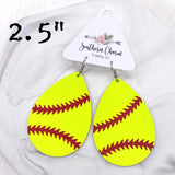 Softball Teardrops (3 Sizes) -Sports Earrings