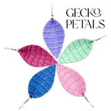 2" Gecko Petals (Smaller Version) -Earrings