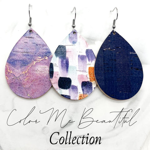 2" Color Me Beautiful Mini Collection (cork) -Earrings