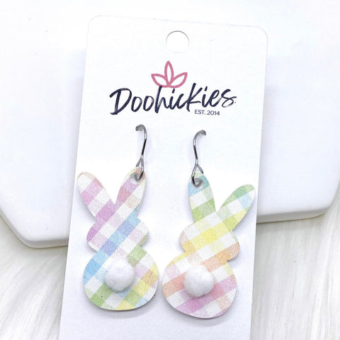 NEW Pastel Bunny Tail Acrylics -Earrings