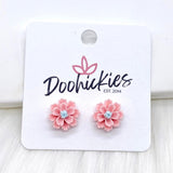 12mm Spring Wildflower Dayzz Studs -Earrings