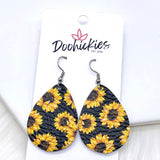 1.5" Sunflower Itty Bitties -Summer Earrings