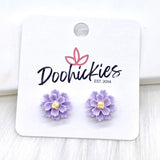 12mm Spring Wildflower Dayzz Studs -Earrings