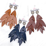 3.75" Western Lilli Belles - Leather Earrings