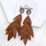 3.75" Western Lilli Belles - Leather Earrings