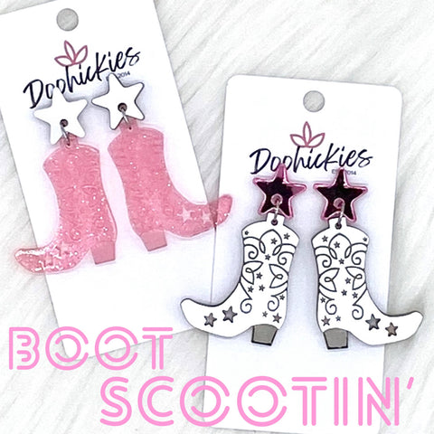 2" Boot Scootin' Acrylic Dangles - Earrings