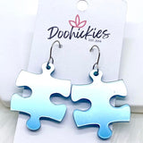 1.5" Autism Awareness Puzzle Piece Acrylics -Earrings