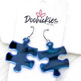 1.5" Autism Awareness Puzzle Piece Acrylics -Earrings