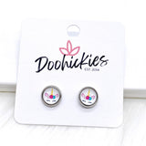 8mm Doolittle Doodles -Earrings