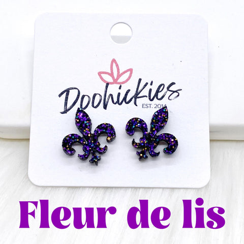 Fleur de Lis Studs -Earrings