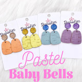 2" Pastel Baby Bells -Earrings
