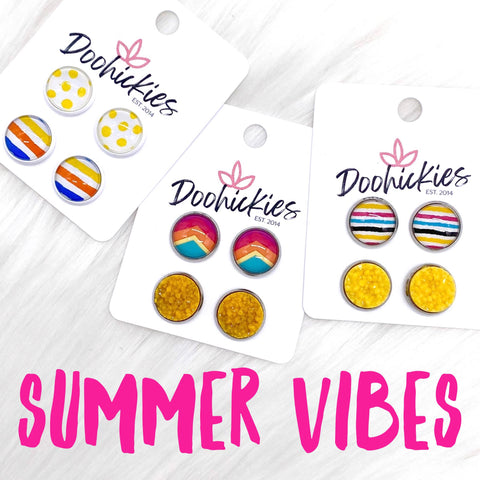 12mm Summer Vibes Duos -Summer Earrings