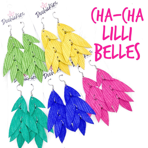 3" Cha-Cha Lilli Belles - Leather Earrings