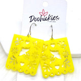 1.5" Papel Picado - Cinco de Mayo Earrings