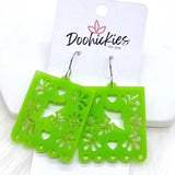 1.5" Papel Picado -Cinco de Mayo Earrings