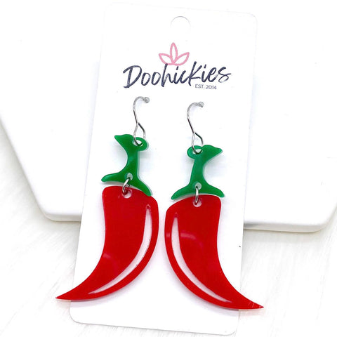2" Chili Pepper Acrylics - Earrings