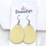 1.5" Watercolor Floral Mini Collection (Leather) -Earrings