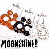 2.5" Moonshine Double O Collection (Cork) -Earrings